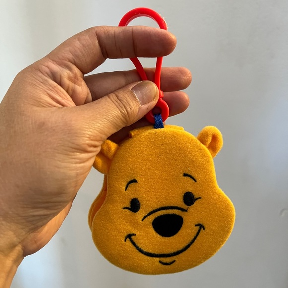 Disney Winnie the Pooh Bag Charm Key Holder McDonalds McD Kawaii Smile fob Y2K - Picture 5 of 6